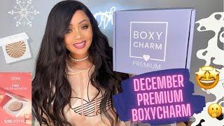 BOXYCHARM DECEMBER 2021 PREMIUM UNBOXING & TRY-ON  | BEAUTY BOX | OFRA SZNS DRIPPINGS HIGHLIGHTERS