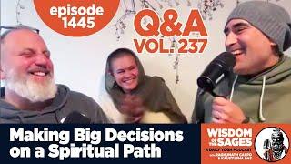 1445: Making Big Decisions on a Spiritual Path / Q & A Volume 247