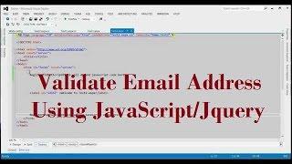 How To Validate Email Address Using JavaScript Or Jquery