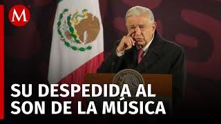 AMLO llora en su última Mañanera y lo despiden con la canción 'La Paloma '