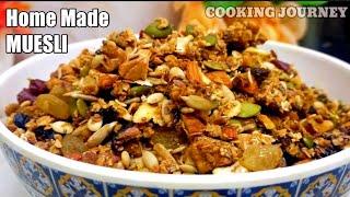 Home made Muesli Recipe || How to make muesli || Healthy Breakfast Recipe || weightloss recipe