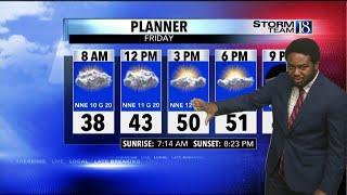 April 9, Wednesday 6 PM Weather Forecast