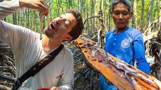 Exotic Filipino Food!! Eating GIANT TAMILOK “Wood Worms” in Palawan, Philippines!