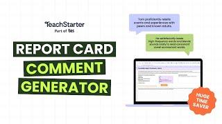 Report Card Comment Generator Demo | Teach Starter Resources