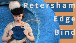 Millinery Techniques | Petersham ribbon felt hat edge bind finish