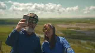 Trans Canada Trail through Cochrane Alberta