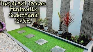 INSPIRASI TAMAN MINIMALIS SEDERHANA (TAMAN DEPAN RUMAH 2X3M)