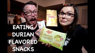 Eating DURIAN Flavored Snacks! Is it Really THAT Smelly?!