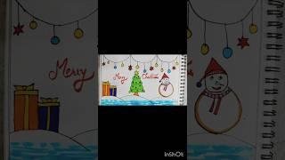 Christmas drawing #shortsvideo #art #satisfying #christmas #painting #merrycristmas2024