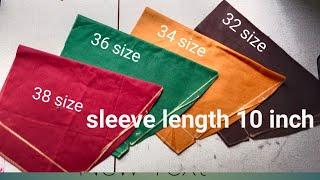 32-38 easy blouse sleeve measure/ sleeve length 10 inch/easy sew measure