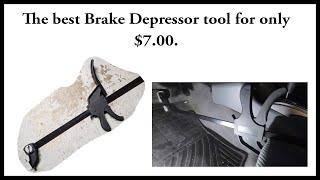 The Best DIY Brake Pedal Depressor Tool for under $7.00.