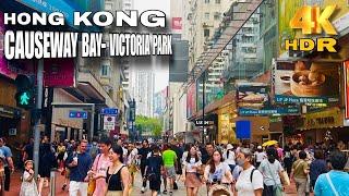 Hong Kong 4k | Hometown Market Carnival in Victoria Park Causeway Bay Hong kong #travel #trending