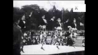 1930s Highland Games, Scotland, Bagpipes, Wrestling, Dancing, Archive Footage