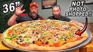 The Biggest Pizza I've Ever Attempted | Sal's 36-Inch "Godfather" Pizza Challenge!!