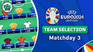 MATCHDAY 3: TEAM SELECTION | Wildcard or Limitless Chip? | UEFA EURO 2024 | Fantasy Football Tips