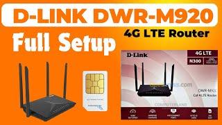 D-Link DWR-M920 4G LTE Router | How To Configuretion D-Link 4G LTE Router #dlink