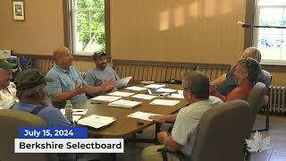 Berkshire Selectboard | 07/15/2024