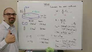 Machine Elements - Wear Coefficients from Pin on Disk