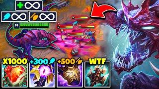 Mathematically correct Cho'Gath deletes you with one button (INFINITE SCALING)