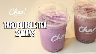 HOW TO MAKE TARO BUBBLE TEA: 2 WAYS
