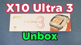 Original X10 Ultra 3 Smartwatch Unbox-2.02 Inch HD Curved Screen Smooth System