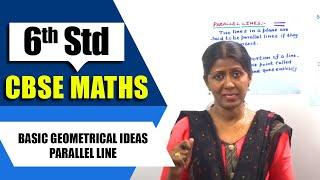 6th Std CBSE Maths Syllabus | Basic Geometrical Ideas - Parallel Line | CBSE Maths