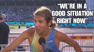 Luis Grijalva Reaction After Third in 3000m 7:33.96 | Stockholm Diamond League 2024