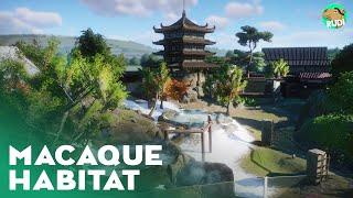 Japanese Macaque Habitat Build - Summer Lake - Planet Zoo Tour Walkthrough