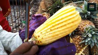 Fruit Art Cutting | Pineapple Cutting | Super Art | Street Food India | Indian street food | #shorts