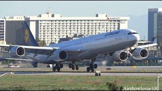 Lufthansa Airbus A340-600 Landing LAX