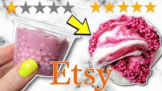 1 STAR vs 5 STAR Etsy Slime Shop Review!