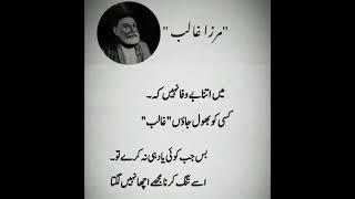 Urdu poetry New video Mirza Ghalib"  please subscribe for more 