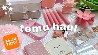 Huge Temu Unboxing  [ ASMR Aesthetic ] 🫧 temu makeup, bags, cute finds