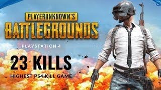 23 KILLS! HIGHEST KILL PUBG PS4 GAME! SOLO SQUAD | PLAYERUNKNOWNS BATTLEGROUNDS