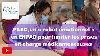 PARO, un robot émotionnel pour les résidents de l’EHPAD du CH Sud Essonne à Etampes