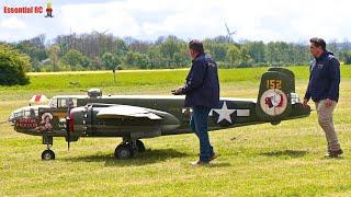 HUGE RC XXL B-25 MITCHELL WITH FIGHTER ESCORT ! ProWing Show 2024
