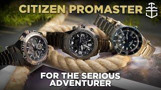 The new Citizen Promaster 35th Anniversary Collection explores land, air, and sea models