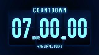 7 Hours Flip Clock Timer / Simple Beeps 