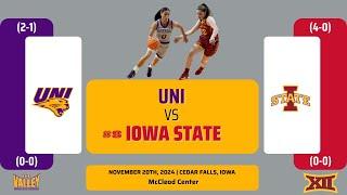 UNI vs No. 8 Iowa State | NCAA Women's Basketball | 11.20.24