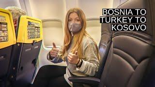 Longest TRAVEL DAY yet | Flying during the pandemic from Bosnia & Herzegovina to Kosovo