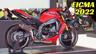 EICMA 2022 Milano - Diablo by Puig - Modified Yamaha MT-09 with Mobile Wings - Walkaround & Details