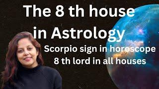 The transformational 8 th house , scorpio in the horoscope and 8 th lord