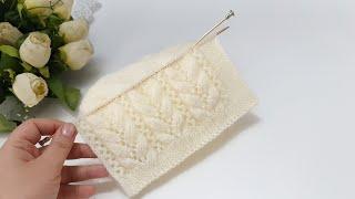 İki şiş gösterişli çeyizlik bayan yelek hırka modeli / knitting pattern