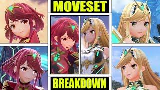 Pyra/Mythra Moveset Breakdown In Super Smash Bros Ultimate (Moveset, Animation, Taunts, Final Smash)