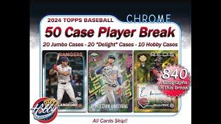 RECAP (CASES #16-30)   -  2024 Topps Chrome 50 Case (400 Box) Player Break #1 eBay 07/18/24