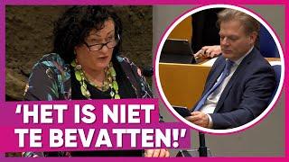 Woedende Caroline van der Plas (BBB) gooit Pieter Omtzigt (NSC) voor de bus