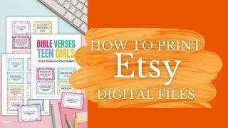 How to Print Etsy Digital Downloads at Home + How to Print Digital Art at Staples