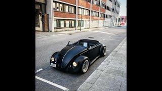 Volkswagen Beetle 1961 transformed into a Black Matte Roadster Slideshow