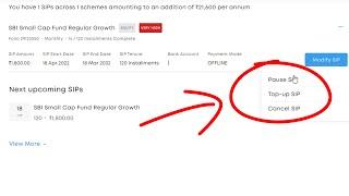 how to cancel SIP in SBI mutual fund online | how to Pause SIP | Mobile and laptop