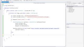 Authorize and Post on Twitter using Twitterizer ASP.Net C#